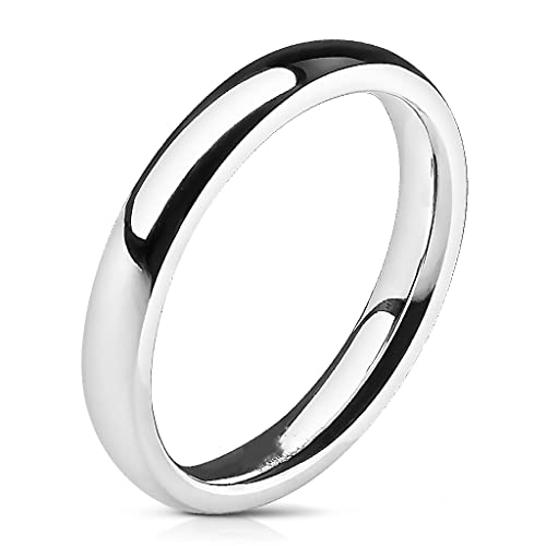 Stainless Steel Polished Wedding Bands for Men and Women